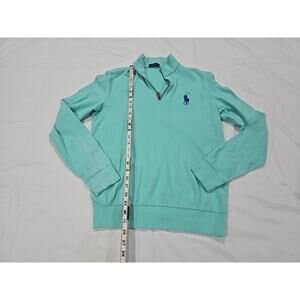 Polo Ralph Lauren 1/4 Zip Pullover Small Aqua